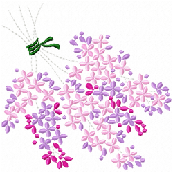 Flowers And Tree Embroidery Design 10